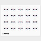 De kop van een westelijke corella ronde sticker (Vel)