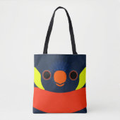 De kop van een Zonsondergangslorikeet Tote Bag (Voorkant)