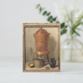 De koperen Drink fontein, c.1733-34 Briefkaart (Staand voorkant)