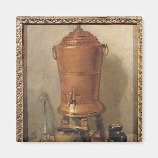 De koperen Drink fontein, c.1733-34 Magneet (Voorkant)