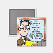 De kopieermachine magneet (Voorkant / Achterkant)