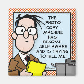 De kopieermachine magneet (Voorkant)