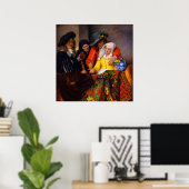 De koppelaarster van Johannes Vermeer Poster (Thuiskantoor)