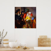 De koppelaarster van Johannes Vermeer Poster (Keuken)