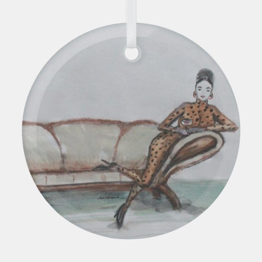 De koppeling ... glas ornament (Voorkant)