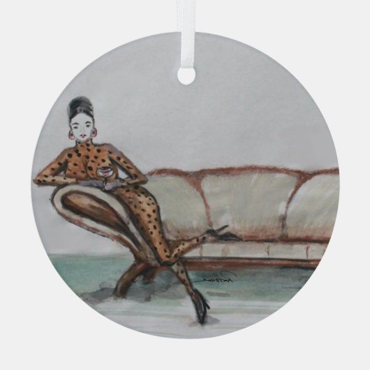 De koppeling ... glas ornament (Achterkant)