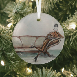 De koppeling ... glas ornament