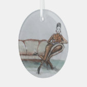 De koppeling ... glas ornament (Voorkant links)