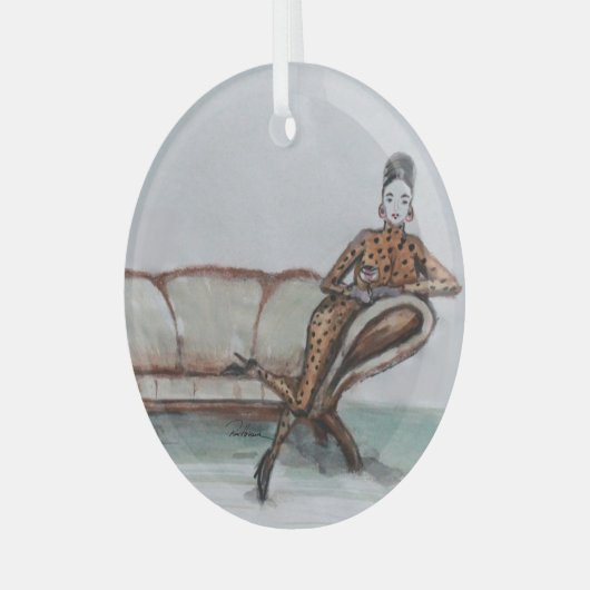 De koppeling ... glas ornament (Voorkant links)