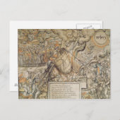 De koppelingspunten van de onderbieding briefkaart (Voorkant / Achterkant)