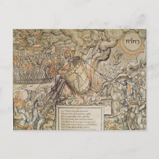 De koppelingspunten van de onderbieding briefkaart (Voorkant)