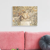 De koppelingspunten van de onderbieding canvas afdruk (Insitu (Woonkamer))