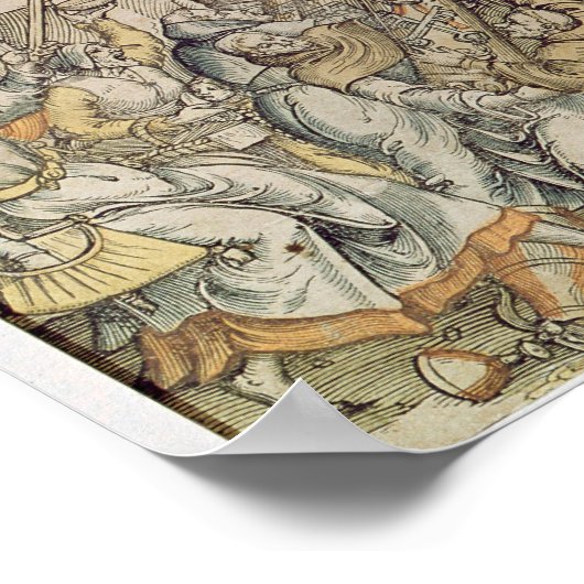 De koppelingspunten van de onderbieding poster (Hoek)