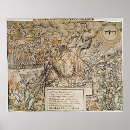 De koppelingspunten van de onderbieding poster (Voorkant)