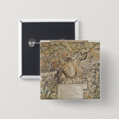 De koppelingspunten van de onderbieding vierkante button 5,1 cm (Voorkant /achterkant)