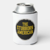 De koppige Amerikaanse Bold Embleem kan koeler (Blikje Achterkant)