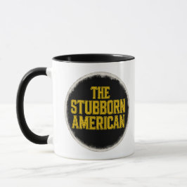 De koppige Amerikaanse Bold Embleem mok