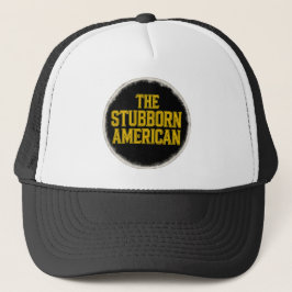 De koppige Amerikaanse vet emblem hoed Trucker Pet