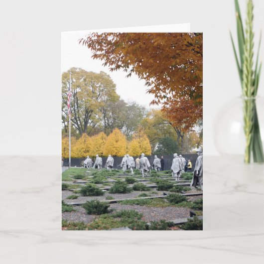 De Koreaanse Herdenkingsveteranen van de Oorlog Kaart (Voorkant)