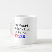 de koreaanse koffie - mok (Voorkant links)