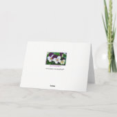 De Koreaanse paarse en witte kaart van de (Achterkant)