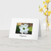 De Kornoelje van Virginia Kaart (Gele Bloem)