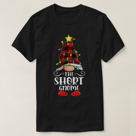 De korte Gnome Matching Familie Kerst P T-shirt (Design voorkant)
