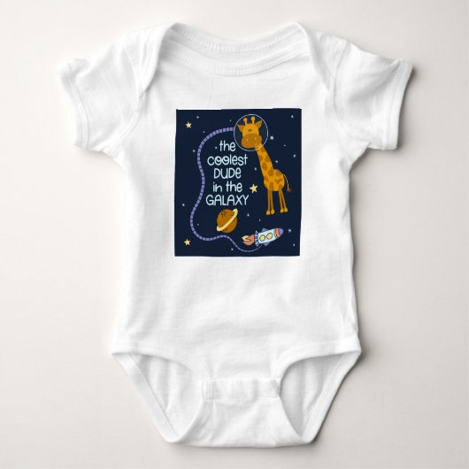 DE KORTE IN HET GALAXY-BABY BODYSUIT (Voorkant)