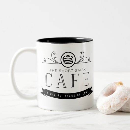 De korte Mok van de Stapel (Met donut)