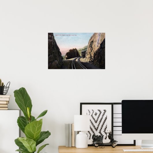 De korte spoorweg poster (Thuiskantoor)