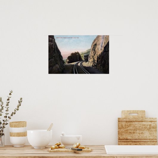 De korte spoorweg poster (Keuken)