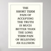 DE KORTE TERMIJNPIJN VAN HET AANVAARDEN VAN DE WAA POSTER (Voorkant)