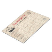 De Kortenkaart van de Kaart van de pirate Geperson Notitieblok (Schuin)