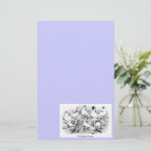 De kortharige tuimelduiven briefpapier (Staand voorkant)