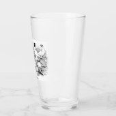 De kortharige tuimelduiven glas (Links)