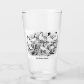 De kortharige tuimelduiven glas (Voorkant)