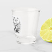 De kortharige tuimelduiven shot glas (Rechts)