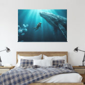 De Kosmische Bedevaart in de Sterrenkathedraal Canvas Afdruk (Insitu (Slaapkamer))