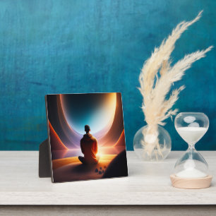 De kosmische boeddha   Kunstschild voor tafelblad Fotoplaat