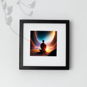 De kosmische boeddha | Poster voor digitale kunst