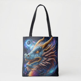 De kosmische draak tote bag