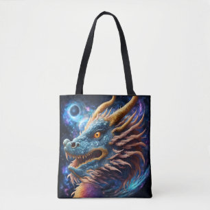 De kosmische draak tote bag