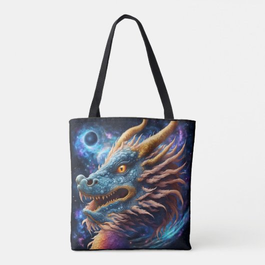 De kosmische draak tote bag (Achterkant)