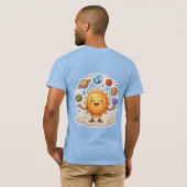 De Kosmische Jongleur T-shirt (Achterkant volledig)
