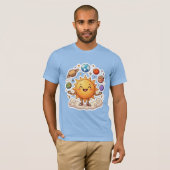 De Kosmische Jongleur T-shirt (Voorkant volledig)