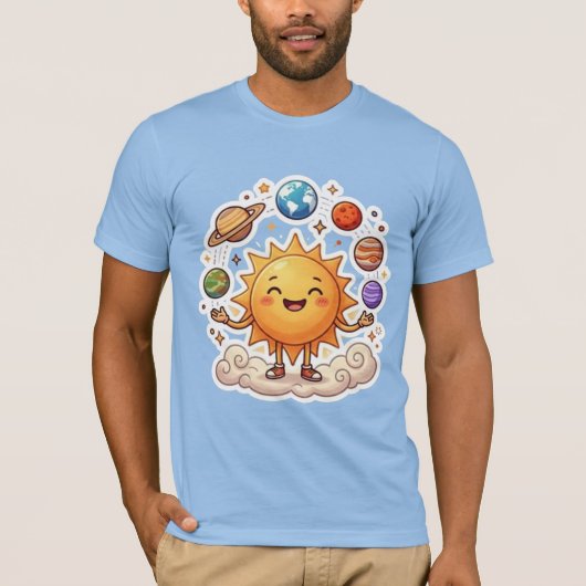De Kosmische Jongleur T-shirt (Voorkant)
