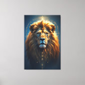 De Kosmische Leeuw - Bewaker van Innerlijke Macht Canvas Afdruk (Voorkant)