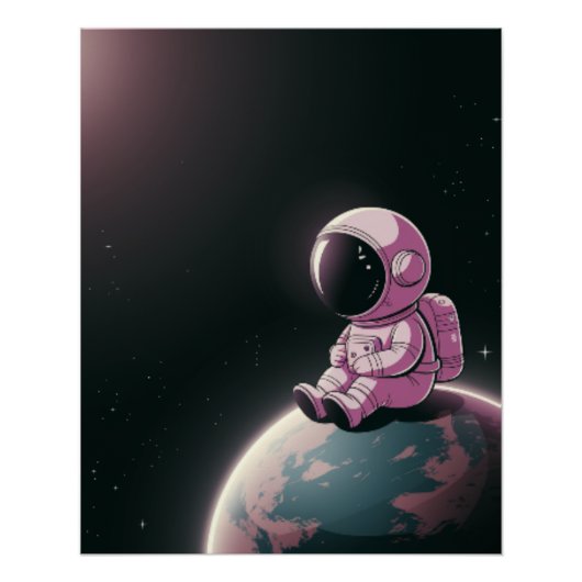 De kosmische ontdekkingsreiziger perfect poster (Voorkant)