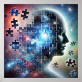De kosmische puzzel – het zelf in elkaar zetten poster (Voorkant)