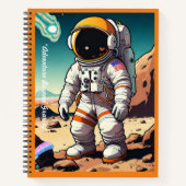 De kosmische reis van de astronaut notitieboek (Voorkant)
